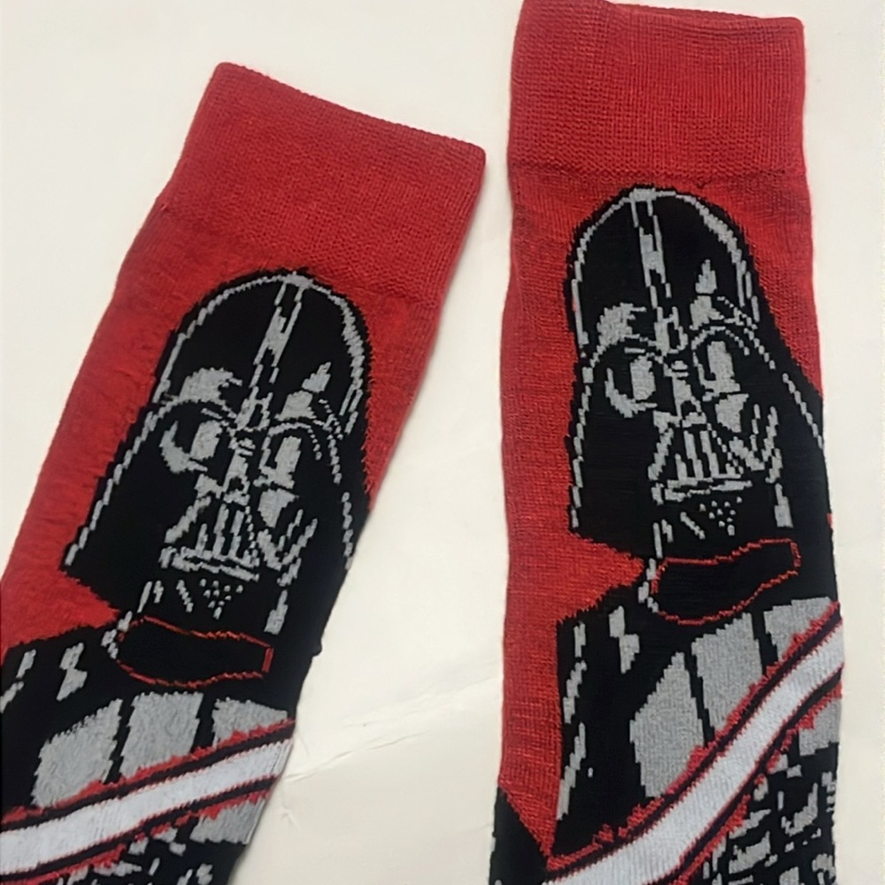 Holiday Star Wars Red and Black Darth Vader Socks